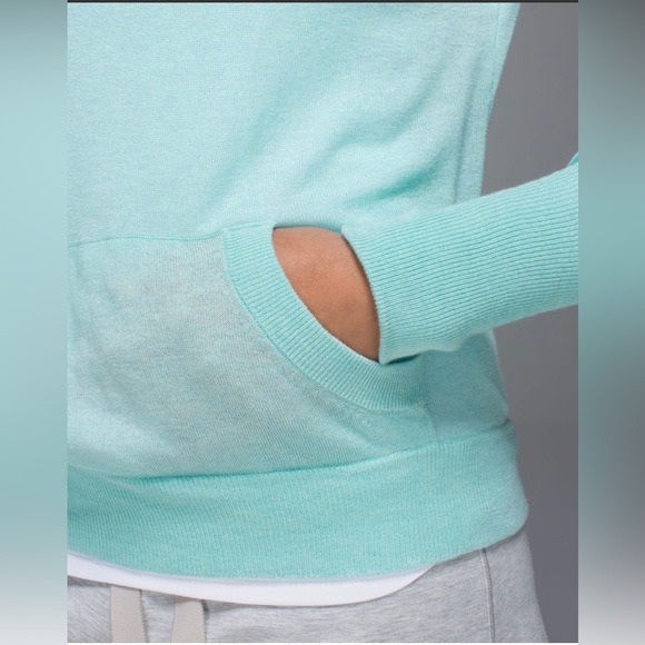 🩵Lululemon Size 4/6 Chai Time Pullover Heathered Aquamarine - Picture 3 of 14